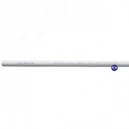 Труба полипропиленовая 20x1.9 SDR 11 PN 10 PPR белая, хлыст 4м
