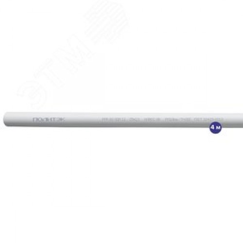 Труба полипропиленовая 25x2.3 SDR 11 PN 10 PPR белая, хлыст 4м