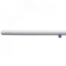 Труба полипропиленовая 32x4.4 SDR 7.4 PN 20 PPR армированная стекловолокном белая, хлыст 4м