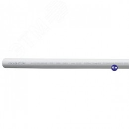 Труба полипропиленовая 32x5.4 SDR 6 PN 25 PPR армированная стекловолокном белая, хлыст 4м