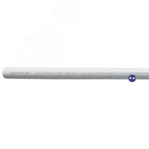 Труба полипропиленовая 32x5.4 SDR 6 PN 25 PPR армированная стекловолокном белая, хлыст 4м