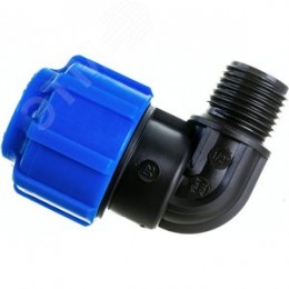 Отвод ПНД компрессионный НР 20x1/2'