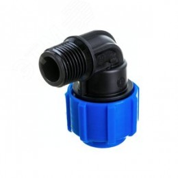 Отвод ПНД компрессионный НР 20x1/2'