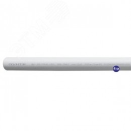 Труба полипропиленовая 50x8.3 SDR 6 PN 25 PPR армированная стекловолокном белая, хлыст 4м