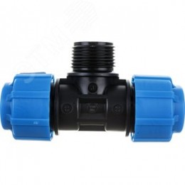 Тройник ПНД компрессионный НР 25x1'x25