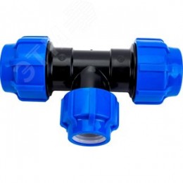 Тройник ПНД компрессионный 32x25x32