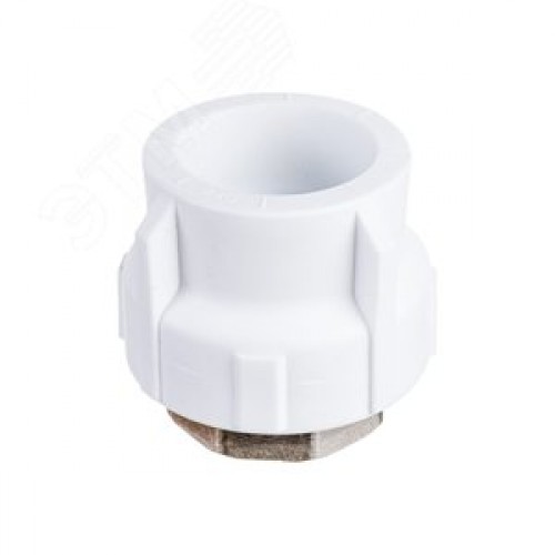 Муфта комбинированная 40x1 1/4' ВР под ключ полипропиленовая PPR белая