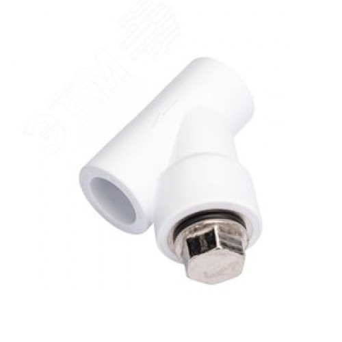 Фильтр сетчатый 20 ВВ косой, полипропиленовый PPR белый