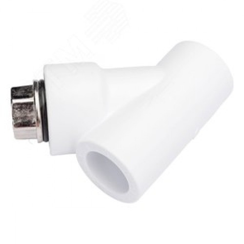 Фильтр сетчатый 20 ВВ косой, полипропиленовый PPR белый