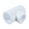 Тройник переходной 25х20х25 полипропиленовый PPR белый