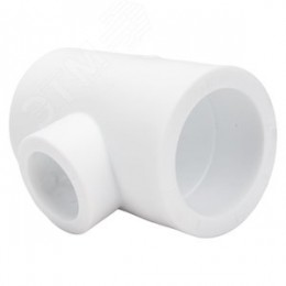 Тройник переходной 40х25х40 полипропиленовый PPR белый