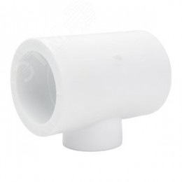 Тройник переходной 40х25х40 полипропиленовый PPR белый