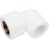 Угольник комбинированный 20x3/4' ВР переходной, полипропиленовый PPR, белый