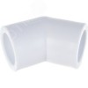 Угольник 32 мм 45 град., полипропиленовый PPR, белый