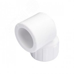 Угольник комбинированный 25x3/4' ВР переходной, полипропиленовый PPR, белый