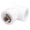 Угольник комбинированный 25x3/4' ВР переходной, полипропиленовый PPR, белый