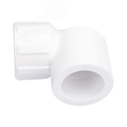 Угольник комбинированный 25x3/4' ВР переходной, полипропиленовый PPR, белый