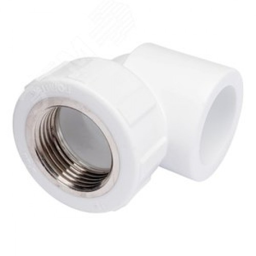 Угольник комбинированный 32x3/4' ВР переходной, полипропиленовый PPR, белый