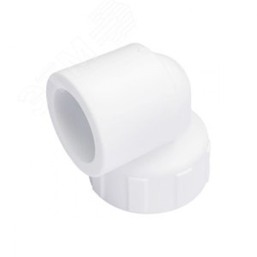 Угольник комбинированный 32x3/4' ВР переходной, полипропиленовый PPR, белый