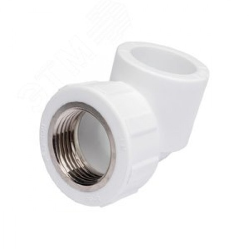 Угольник комбинированный 32x3/4' ВР переходной, полипропиленовый PPR, белый