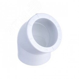 Угольник 40 мм 45 град., полипропиленовый PPR, белый