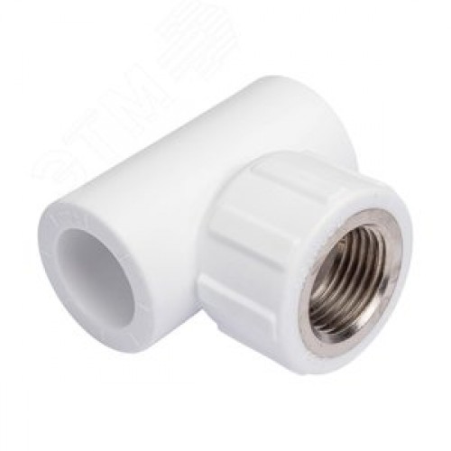 Тройник комбинированный 20x1/2' ВР полипропиленовый PPR белый
