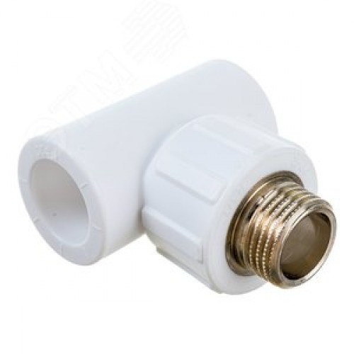 Тройник комбинированный 20x3/4' НР полипропиленовый PPR белый