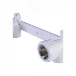 Планка монтажная 20x1/2' ВР для смесителя, с водорозетками, полипропиленовая PPR белая