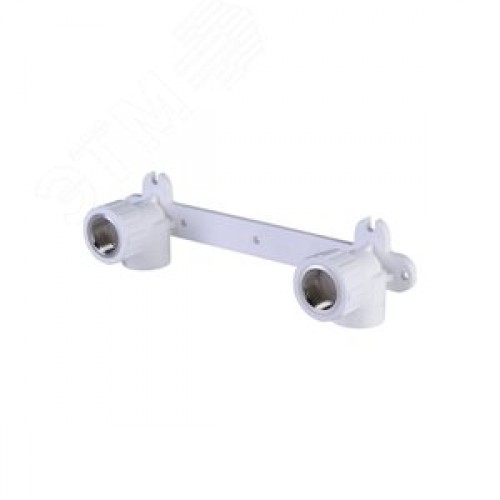 Планка монтажная 20x1/2' ВР для смесителя, с водорозетками, полипропиленовая PPR белая