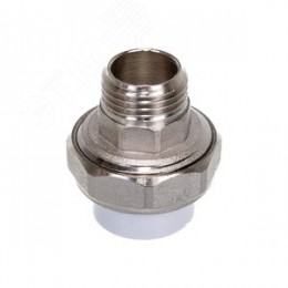 Муфта разъемная 20x3/4' НР полипропиленовая PPR американка, белая