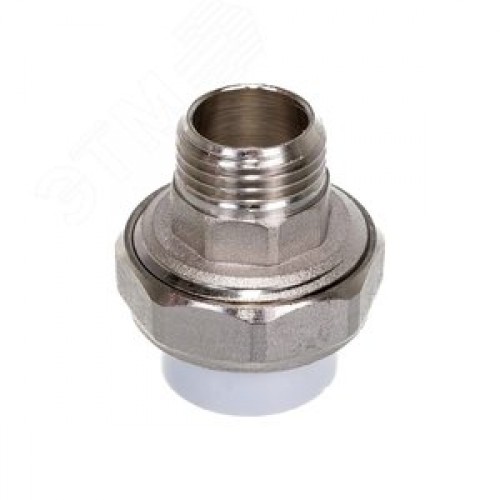 Муфта разъемная 25x3/4' НР полипропиленовая PPR американка, белая