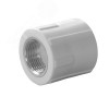 Муфта комбинированная 20x3/4' ВР, полипропиленовая PPR белая