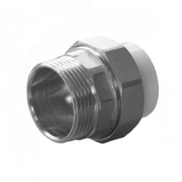 Муфта разъемная 32x1 1/4' НР полипропиленовая PPR американка, белая