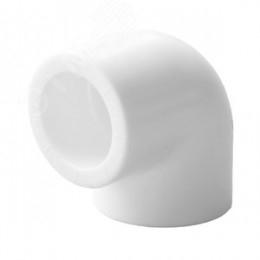 Угольник 25 мм 90 град., полипропиленовый PPR, белый