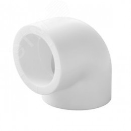 Угольник 40 мм 90 град., полипропиленовый PPR, белый
