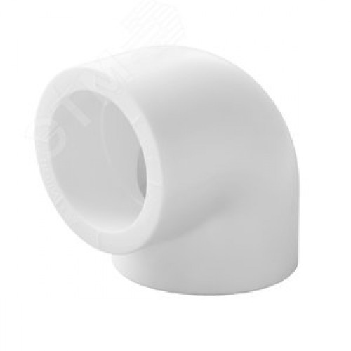 Угольник 40 мм 90 град., полипропиленовый PPR, белый