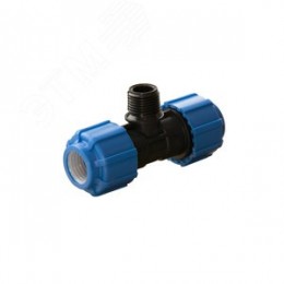 Тройник ПНД компрессионный НР 20x1/2'x20