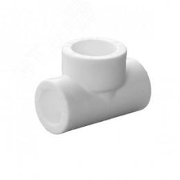 Тройник переходной 20х25х20 полипропиленовый PPR белый