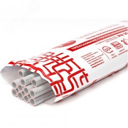 Труба полипропиленовая 50x8.3 SDR 6 PN 25 PPR армированная стекловолокном белая, хлыст 4м