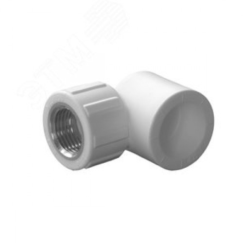 Угольник комбинированный 32x3/4' ВР переходной, полипропиленовый PPR, белый