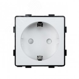 Розетка в рамку белая (47х47мм)