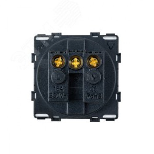 Розетка в рамку белая (47х47мм)