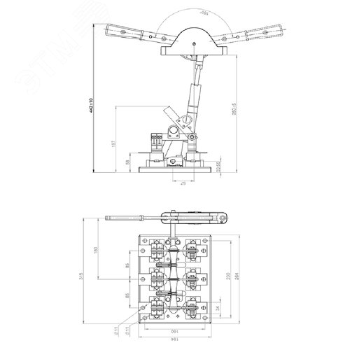 Разъединитель РЕ 19-39-31140 630А (УХЛ3)