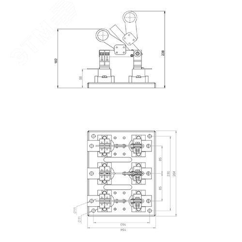 Разъединитель РЕ 19-39-31160 630А (УХЛ3)