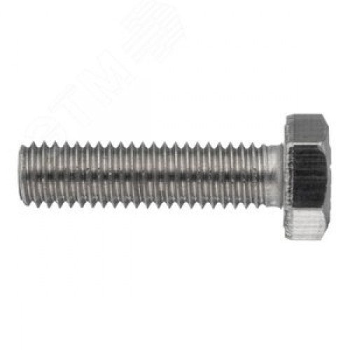 Болт DIN933 М8х25 шестигранная голова полная резьба класс прочности 8.8 покрытие цинк