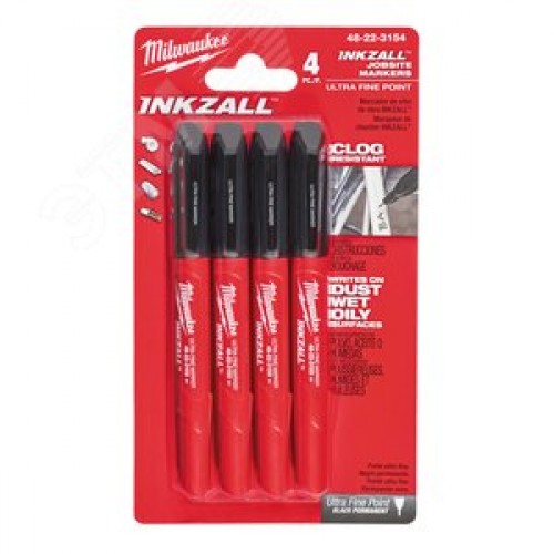 Маркер для стройплощадки ультра-тонкий (4 шт)