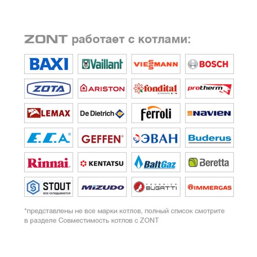 Термостат ZONT SMART NEW отопительный GSM / Wi-Fi на стену и DIN-рейку