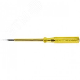 Отвертка индикаторная, желтая ручка 100 - 500 В, 190 мм