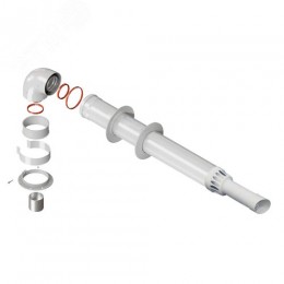 Котел газовый ГК-24 настенный 24 кВт двухконтурный+комплект дымохода D60-100 L 1000 мм