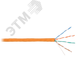 Кабель витая пара СORDLINE U/UTP 5e Сu 4х2х0.51 LSZH IN PROF оранжевый 305м
